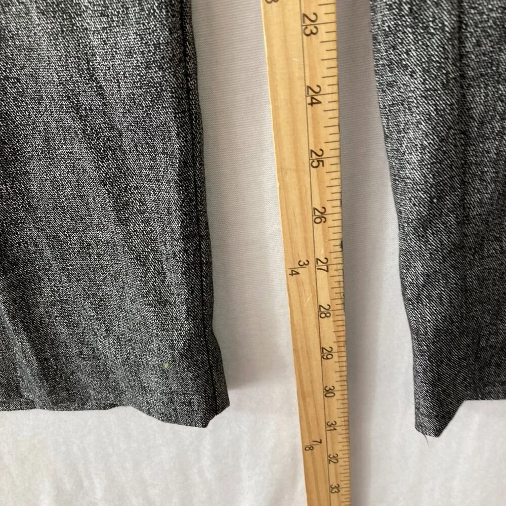 New Jones New York Sydney Pants size 14W Gray Straight Leg Preppy Office Work‎